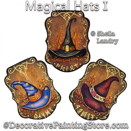 Magical Hats I Ornaments Painting Pattern - Sheila Landry