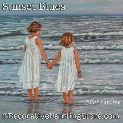 Sunset Blues Colored Pencil DOWNLOAD Painting Pattern - Pat Lentine