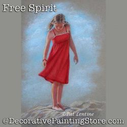 Free Spirit Colored Pencil DOWNLOAD Painting Pattern - Pat Lentine