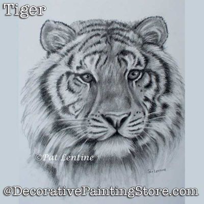 Tiger Pencil DOWNLOAD Painting Pattern - Pat Lentine
