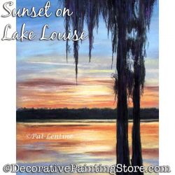 Sunset on Lake Louise (Pastel) Painting Pattern PDF DOWNLOAD Painting Pattern - Pat Lentine