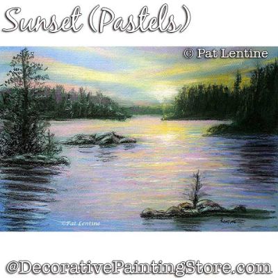 Sunset (Pastel) DOWNLOAD Painting Pattern - Pat Lentine