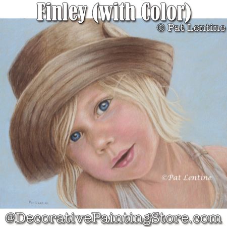 Finley (with Color) Colored Pencil DOWNLOAD Painting Pattern - Pat Lentine