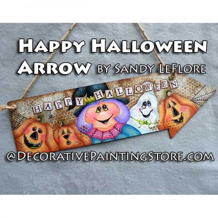Happy Halloween Arrow ePattern - Sandy LeFlore - PDF DOWNLOAD