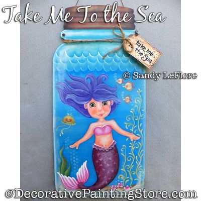 Take Me to the Sea (Mermaid) Painting Pattern PDF DOWNLOAD - Sandy LeFlore