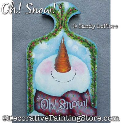 Oh Snow Painting Pattern PDF DOWNLOAD - Sandy LeFlore