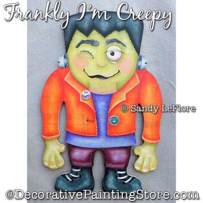 Frankly Im Creepy (Frankenstein) Painting Pattern PDF DOWNLOAD - Sandy LeFlore