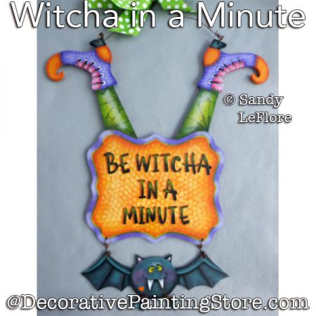 Witcha in a Minute Painting Pattern PDF DOWNLOAD - Sandy LeFlore