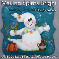 Making Spirits Bright Painting Pattern PDF DOWNLOAD - Sandy LeFlore