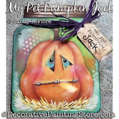 My Pet Pumpkin Jack Painting Pattern PDF DOWNLOAD - Sandy LeFlore