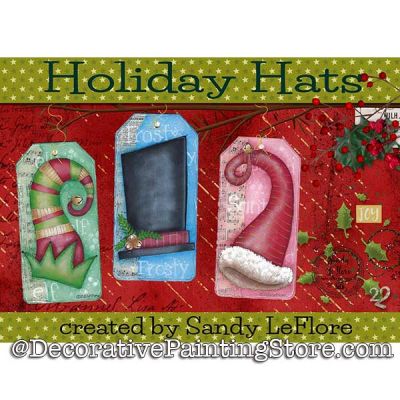 Holiday Hat (Ornaments) Painting Pattern PDF DOWNLOAD - Sandy LeFlore