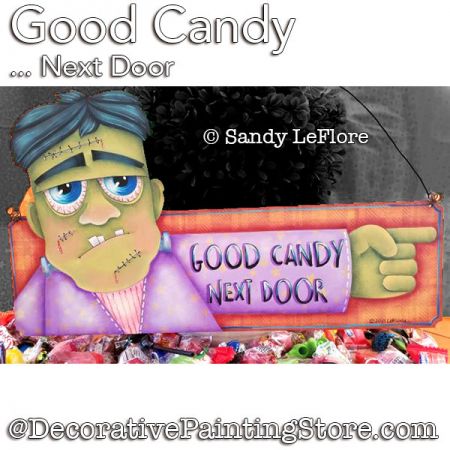 Good Candy (Frankenstein) Panel Painting Pattern PDF DOWNLOAD - Sandy LeFlore