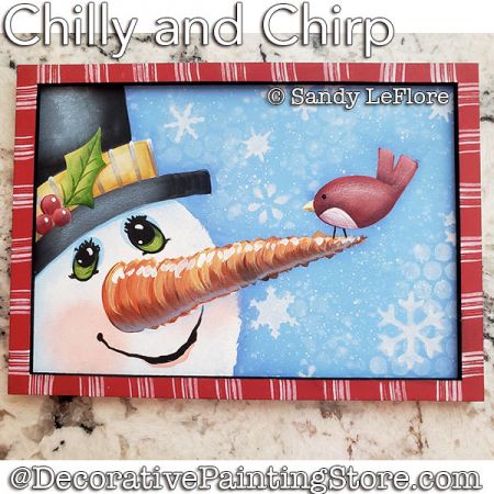 Chilly and Chirp Painting Pattern PDF DOWNLOAD - Sandy LeFlore