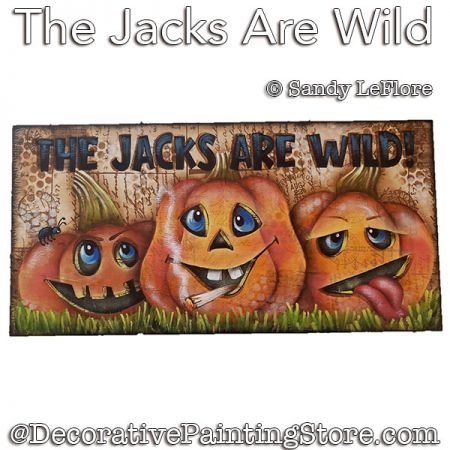 The Jacks Are Wild Painting Pattern PDF DOWNLOAD - Sandy LeFlore