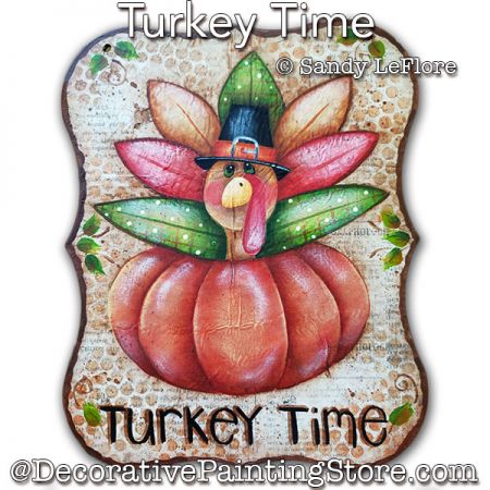 Turkey Time Painting Pattern PDF DOWNLOAD - Sandy LeFlore