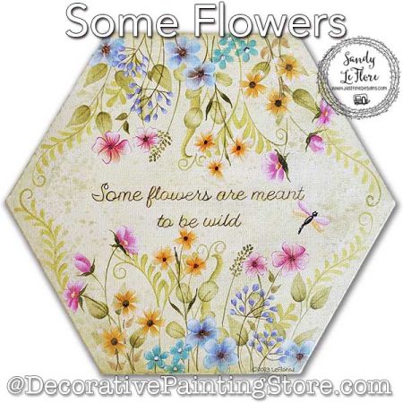 Some Flowers Painting Pattern PDF DOWNLOAD - Sandy LeFlore