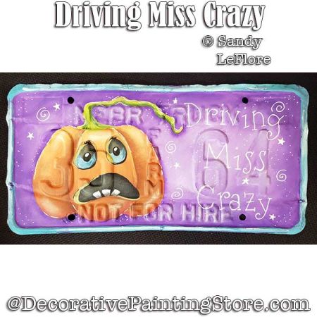 Driving Miss Crazy Painting Pattern PDF DOWNLOAD - Sandy LeFlore