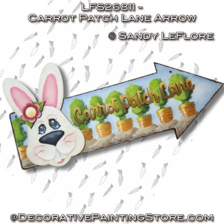 Carrot Patch Lane Arrow Painting Pattern - Sandy LeFlore