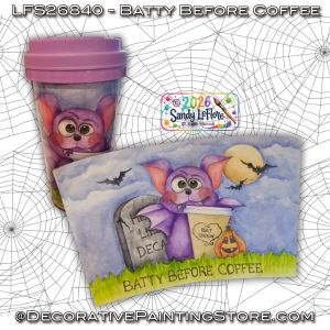 Batty Before Coffee Painting Pattern - Sandy LeFlore