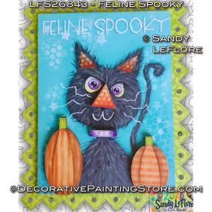 Feline Spooky Painting Pattern - Sandy LeFlore