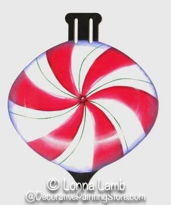 Peppermint Candy Ornament Pattern - Lonna Lamb - PDF DOWNLOAD