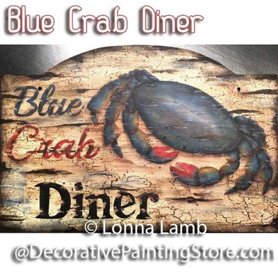 Blue Crab Diner Pattern - Lonna Lamb - PDF DOWNLOAD