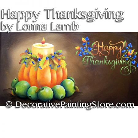 Happy Thanksgiving Pattern - Lonna Lamb - PDF DOWNLOAD