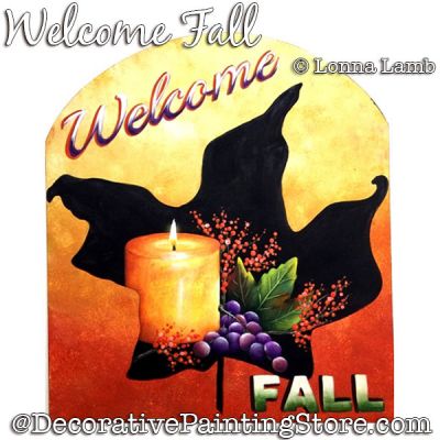 Welcome Fall DOWNLOAD Painting Pattern - Lonna Lamb