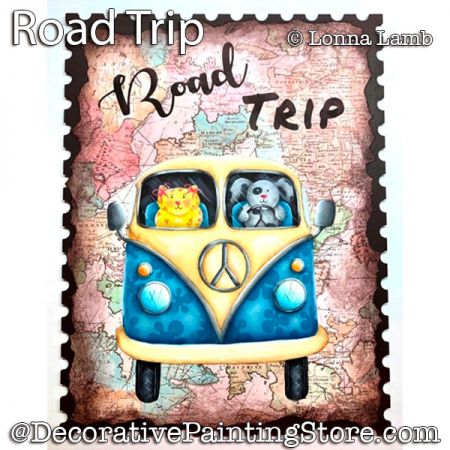 Road Trip PDF DOWNLOAD Painting Pattern - Lonna Lamb