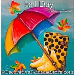 Fall Day PDF DOWNLOAD Painting Pattern - Lonna Lamb