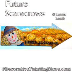 Future Scarecrows Arrow Sign PDF DOWNLOAD Painting Pattern - Lonna Lamb