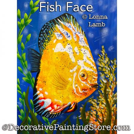 Fish Face PDF DOWNLOAD Painting Pattern - Lonna Lamb