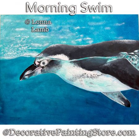 Morning Swim PDF DOWNLOAD Painting Pattern - Lonna Lamb