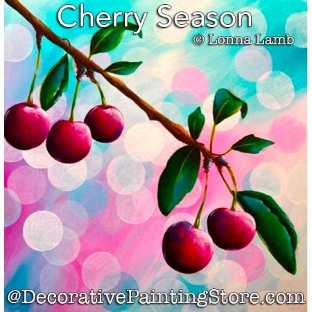Cherry Season PDF DOWNLOAD Painting Pattern - Lonna Lamb