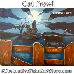 Cat Prowl PDF DOWNLOAD Painting Pattern - Lonna Lamb