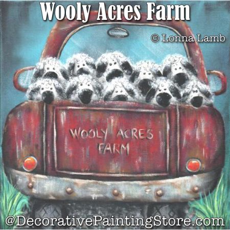 Wooly Acre Farms Painting Pattern w/Video - Lonna Lamb