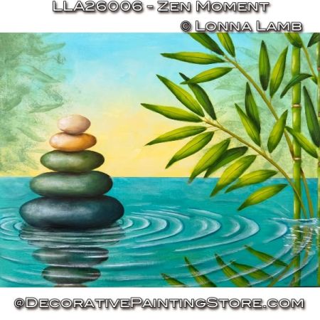 Zen Moment Painting Pattern with Video - Lonna Lamb
