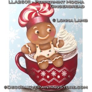 Peppermint Mocha Gingerbread with Video Painting Pattern - Lonna Lamb