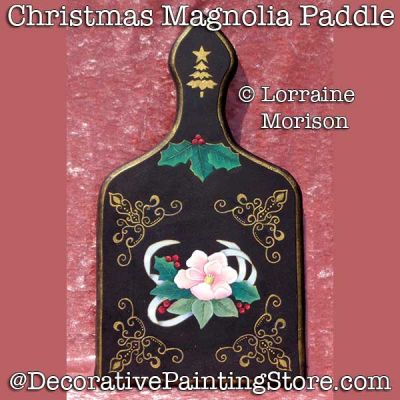 Christmas Magnolia Paddle DOWNLOAD - Lorraine Morison