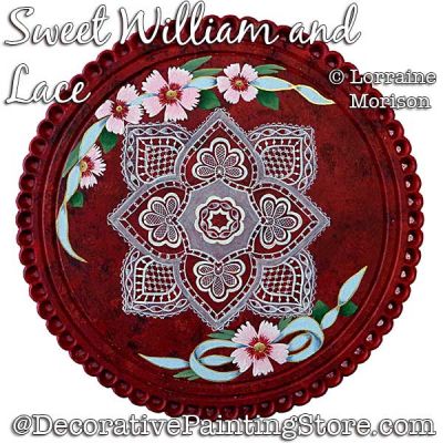 Sweet William and Lace Painting Pattern PDF DOWNLOAD - Lorraine Morison