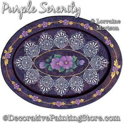 Purple Serenity Painting Pattern PDF DOWNLOAD - Lorraine Morison