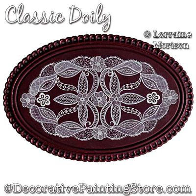 Classic Doily Painting Pattern PDF DOWNLOAD - Lorraine Morison