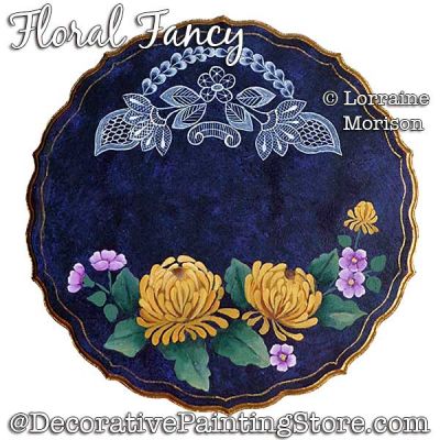 Floral Fancy Painting Pattern PDF DOWNLOAD - Lorraine Morison