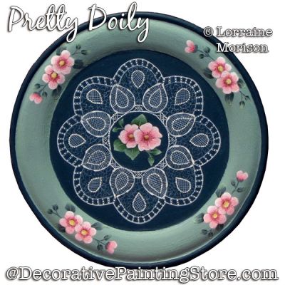 Pretty Doily Painting Pattern PDF DOWNLOAD - Lorraine Morison