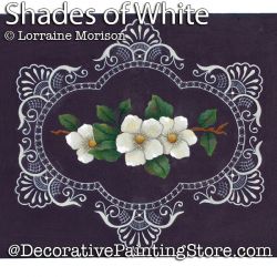 Shades of White Plaque Painting Pattern PDF DOWNLOAD - Lorraine Morison