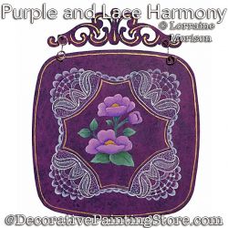 Purple and Lace Harmony Pattern - Lorraine Morison - PDF DOWNLOAD