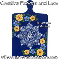 Creative Flowers and Lace Painting Pattern - Lorraine Morison - PDF DOWNLOAD