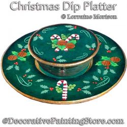 Christmas Dip Platter Painting Pattern - Lorraine Morison - PDF DOWNLOAD