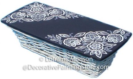 Jacobean Style in Black & White Pattern PDF DOWNLOAD