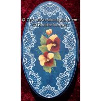 Oval Pansy Box Pattern - Lorraine Morison - PDF DOWNLOAD